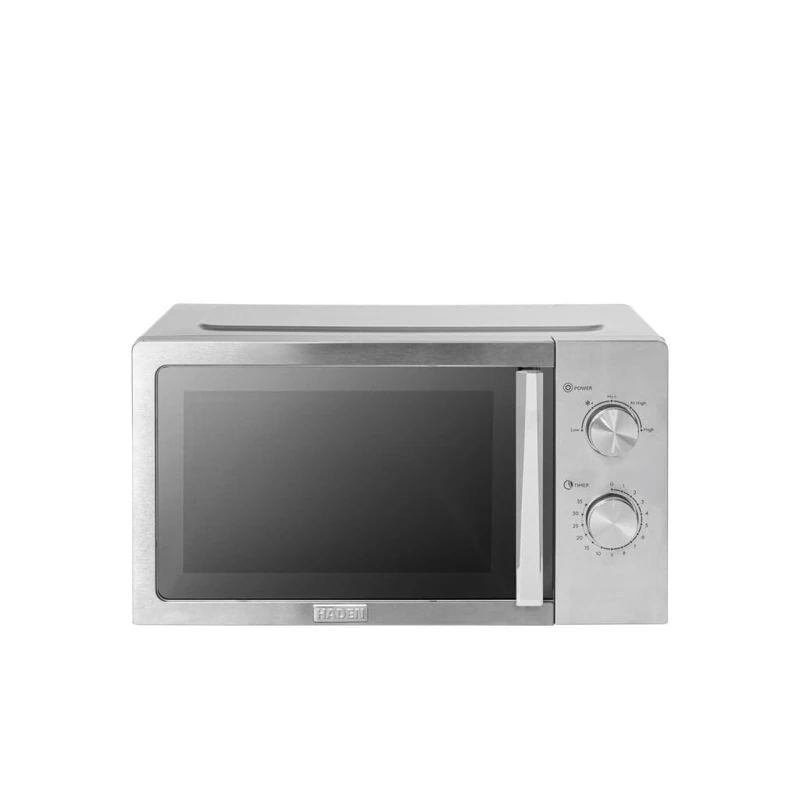 Haden Stainless Steel Microwave Oven, 20L Capacity, 800W Power, 5 Power Levels, 35 Minute Timer, Glass Turntable, Defrost Function