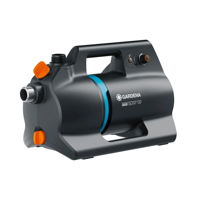 Gardena Battery Spray Pump 3000 18V P4A Set Pumps: High Quality Battery Pump, Stepless Power Control, Works Quietly, Rain and UV Resistant housing, Includes Dry-Run Protection (14610-20)