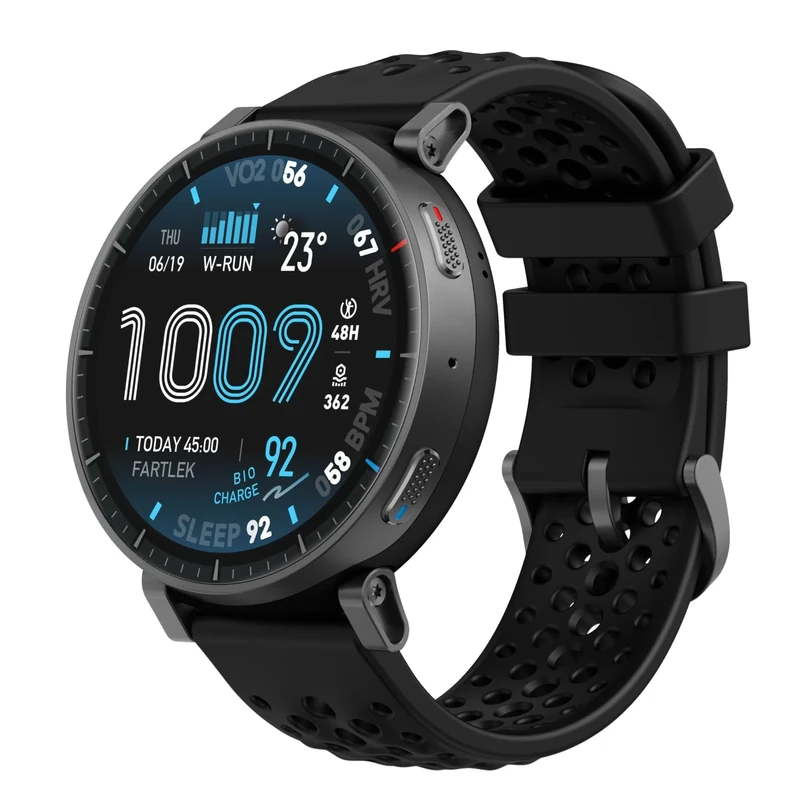 Amazfit Active Max Smart Watch 1.5" AMOLED Display, 25-Day Battery, Offline Map, NFC, GPS, 4GB Storage, 170+ Sport Modes, 5 ATM Water Resistant, Heart Rate & Sleep Fitness Tracker for Android & iPhone
