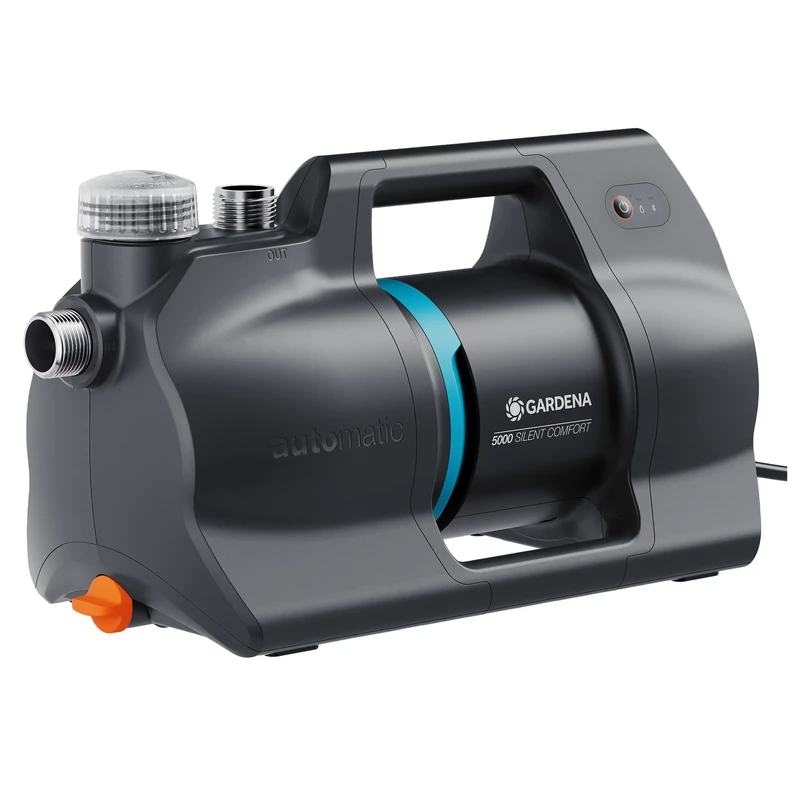 Gardena Automatic House&Garden Pump 5000 SilentComfort Pumps: App Control, 36% Less ⁠ Power Consumption, Silent Technology, Rain and UV Resistant Housing (9072-20)