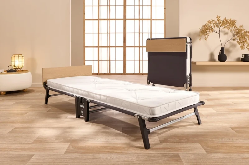 JAY-BE QP80 Quick Folding Bed with Pocket Sprung Mattress, Single