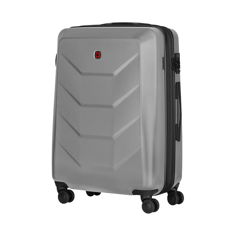 Wenger Prymo M Hard Shell Suitcase with 4 Wheels, Trolley, M, 59 (67) L, Security Lock, Women/Men, Travel Holiday - Image 1