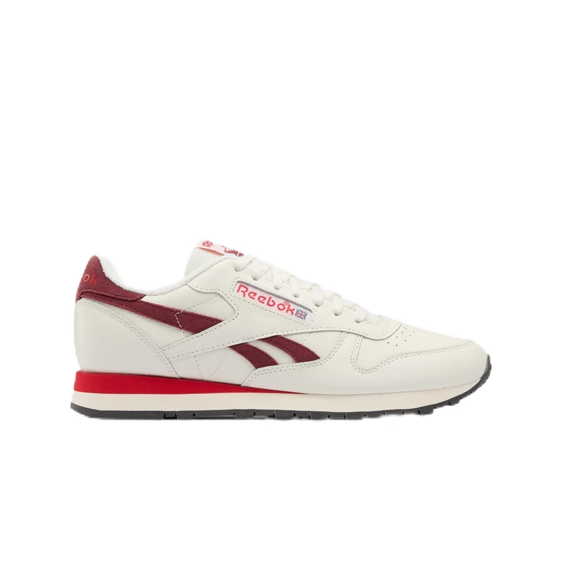 Reebok Men's Classic Leather Chalk/VINTAGECHALK/VECTORRED 11 45.5