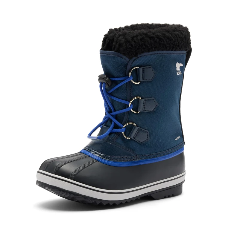 Sorel Big Kids Unisex Big Kids Yoot Pac Nylon WP, Snow Boots, Collegiate Navy/Super Blue, 4Y Regular