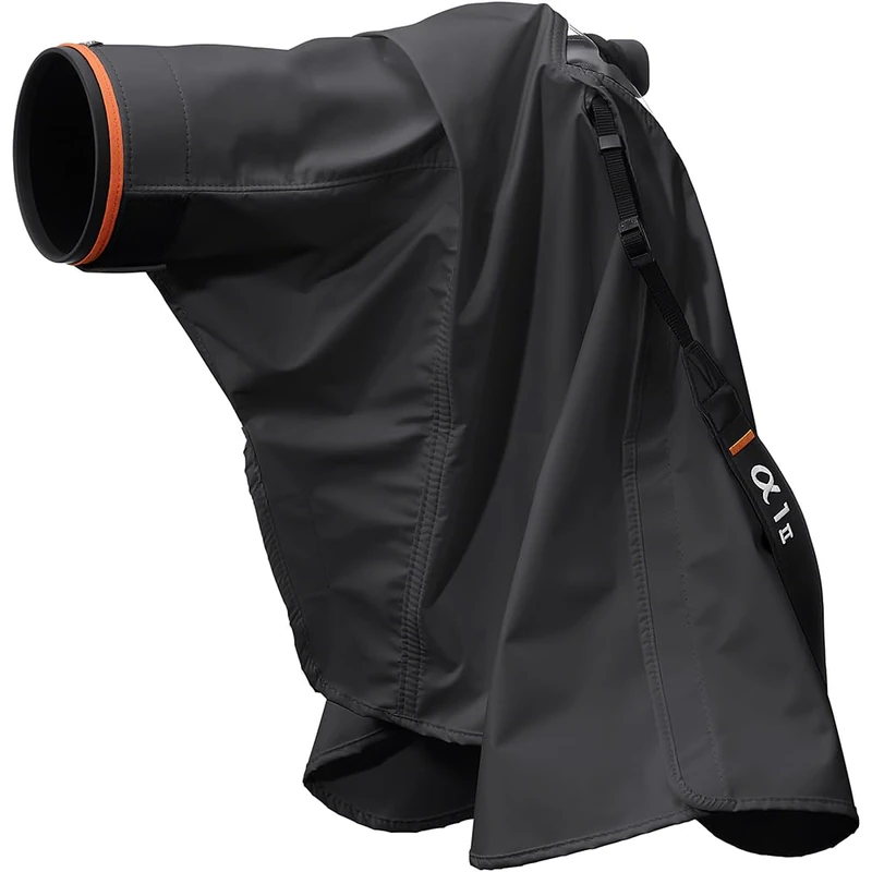 Sony LCR-EL Small Weatherproof Rain Cover for Camera & Lens, Breathable Material, Viewing Window, Quick Release, Rain Cover, Black