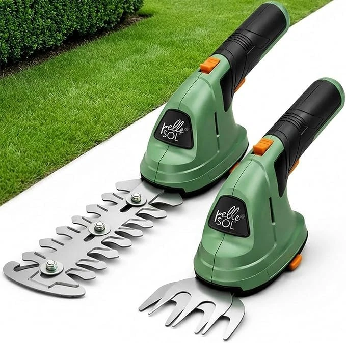 Pelle & Sol Hedge Trimmer Cordless 2in1 Grass Shear & Hedge Cutter – 7.2V 1500mAh Battery USB Charging – Compact Garden Trimmer for Edging, Shrubs & Lawn Care Hand Tool