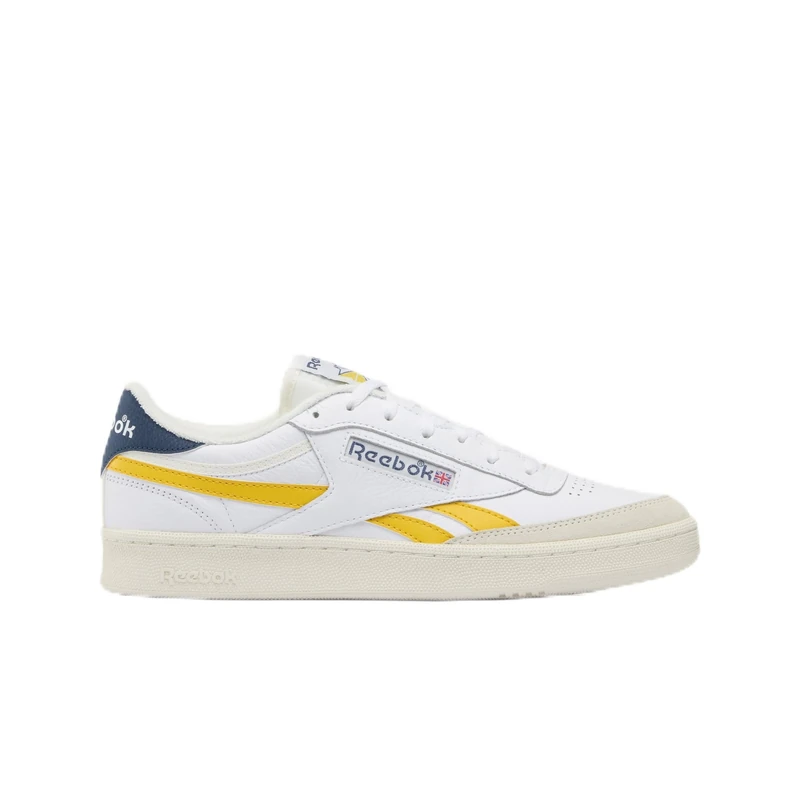 Reebok Men's Club C Revenge FTWRWHITE/ALWAYSYELLOW/BATIKBLUE 7 40.5
