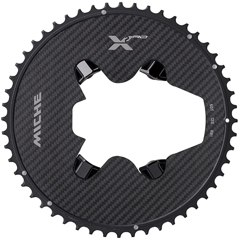 MICHE X2 RD R81 12-Speed Chainring, Black, Power Meter, 50t