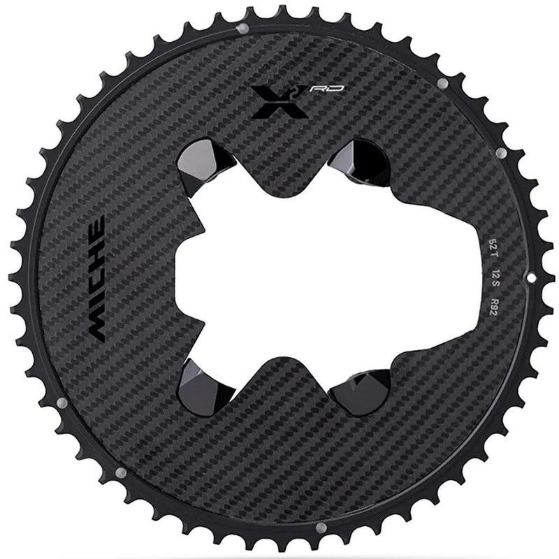 MICHE X2 RD R92 12-Speed Chainring, Black, Power Meter, 50t