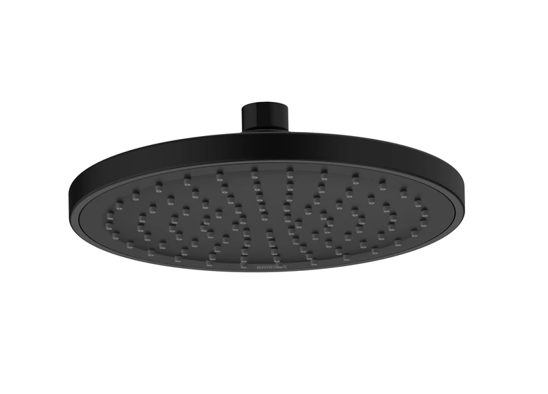 Bristan 200mm Round Fixed Rainfall Shower Head, Easy Clean Nozzles, Black Finish