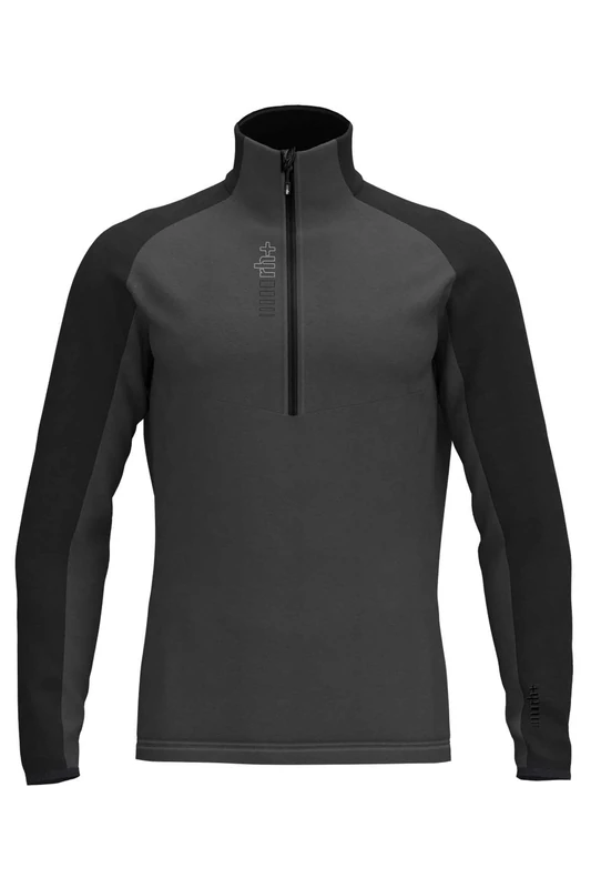 rh+ Men's Kyril Half Zip Jersey, Graphene/Black, 3XL