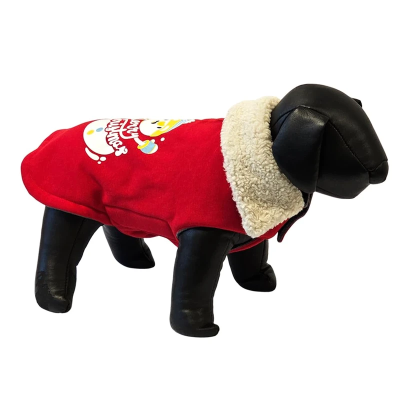 Nobby Snowman Dog Jumper Red 32 cm