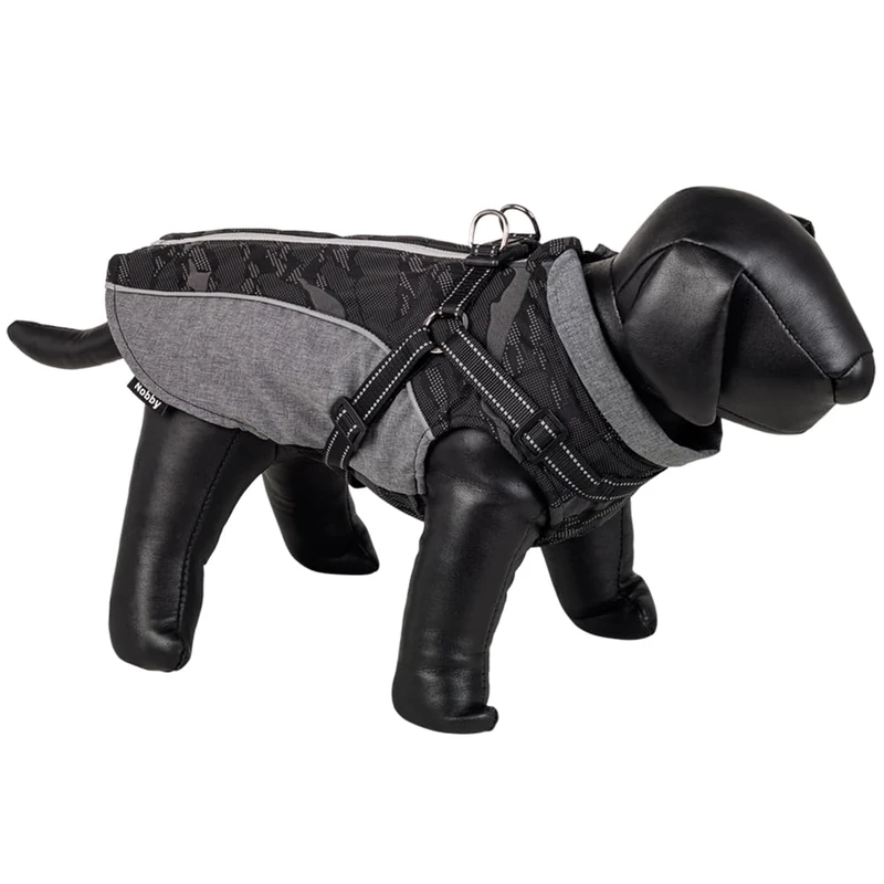 Nobby Reku 2-in-1 Dog Coat Grey/Black 32 cm - Image 1