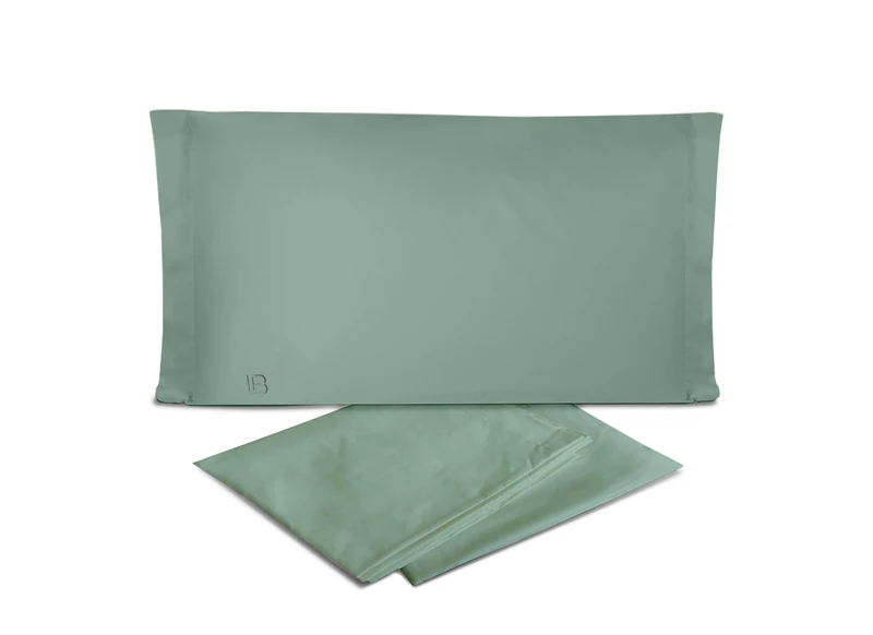 hermet Laura Biagiotti Plain 100% Cotton Percale Double Bed Sheet Set, 4-Piece Set, Top Sheet + Fitted Sheet + 2 Pillowcases - Image 1
