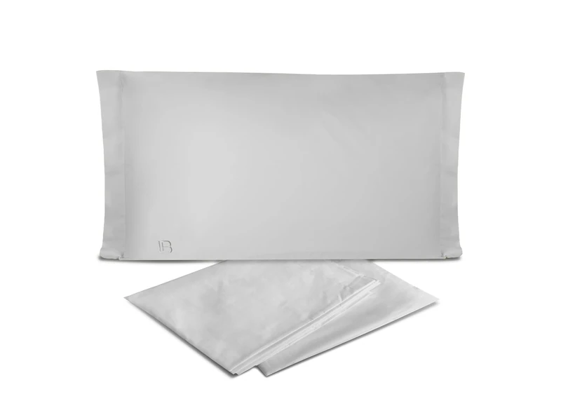 hermet Laura Biagiotti Plain 100% Cotton Percale Double Bed Sheet Set, 4-Piece Set, Top Sheet + Fitted Sheet + 2 Pillowcases