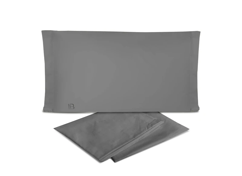 hermet Laura Biagiotti Plain 100% Cotton Percale Double Bed Sheet Set, 4-Piece Set, Top Sheet + Fitted Sheet + 2 Pillowcases