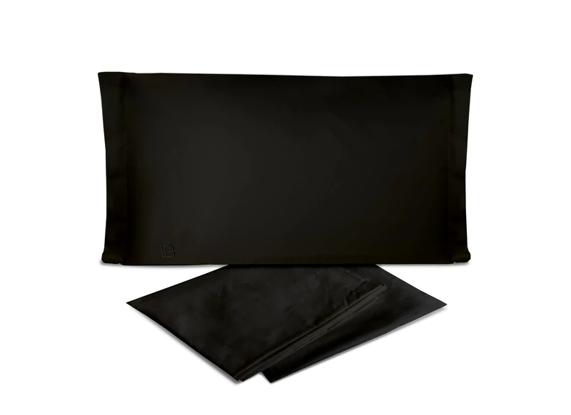 hermet Laura Biagiotti Plain 100% Cotton Percale Double Bed Sheet Set, 4-Piece Set, Top Sheet + Fitted Sheet + 2 Pillowcases