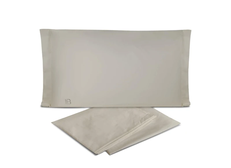 hermet Laura Biagiotti Plain 100% Cotton Percale Double Bed Sheet Set, 4-Piece Set, Top Sheet + Fitted Sheet + 2 Pillowcases