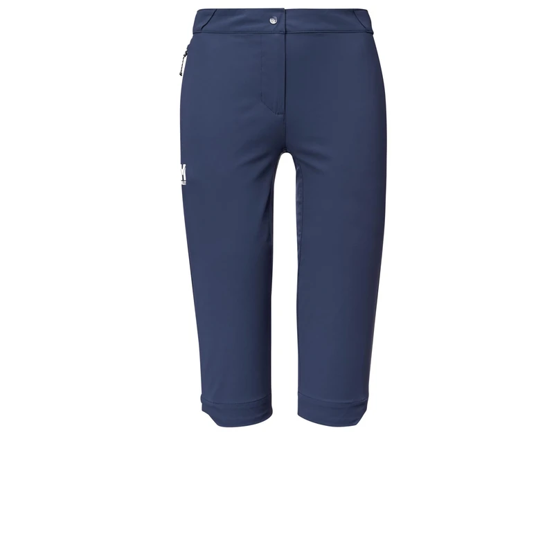 MILLET Women's Hiking Stretch Water Repellent Capri Trousers Navy Blue