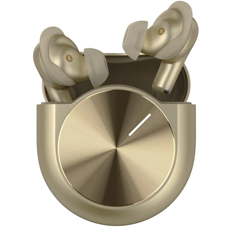 Noise Master Buds 2 with Sound by Bose (2026), 51dB Adaptive ANC, Hi-Res LHDC Audio, 360° Spatial Audio with Head Tracking, 6-mic ENC, Dual Pairing, Fast Charge & BT v6.1 (Aurum)