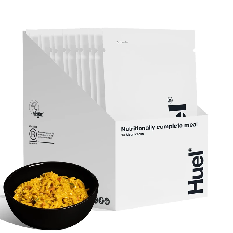 Huel Meal Pack Selection Box, 14 Meals, Plant-Based Protein Meal with 25g Protein, 26 Vitamins & Minerals, Vegan, Nutritionally Balanced, High-Protein Ready Meals