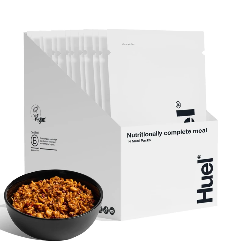 Huel Pasta & Grains Mixed Box, 14 Meals, Plant-Based Protein Meal with 25g Protein, 26 Vitamins & Minerals, Vegan, Nutritionally Balanced, High-Protein Ready Meals