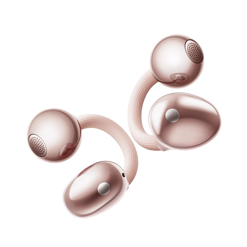 HUAWEI FreeClip 2 Wireless Earbuds, Airy Design for All-day Wearing Comfort Earphones, Adaptive Open-ear Listening, Crystal-clear Calls, 38h Battery Life Open-Ear Headphone, iOS & Android, Rose Gold