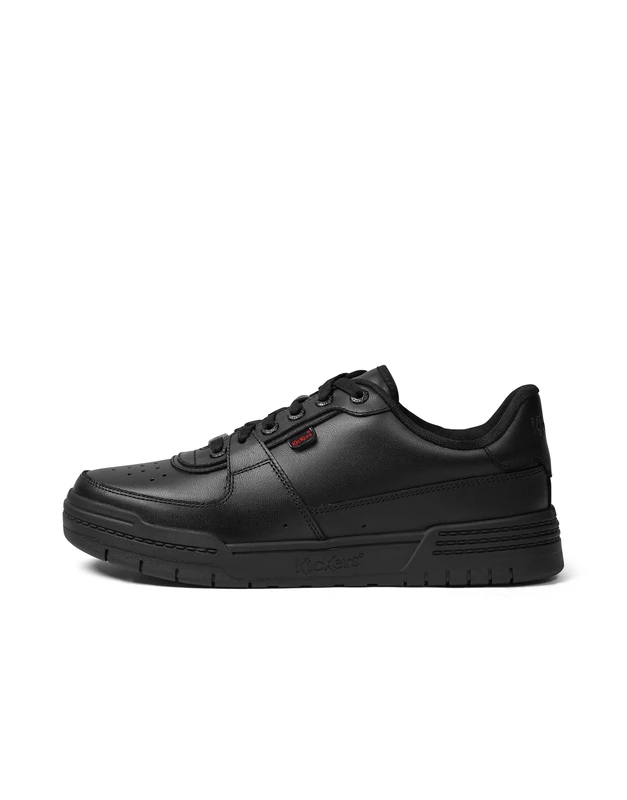 Kickers Adult Unisex Klapton LO Leather Shoe, Black, 7