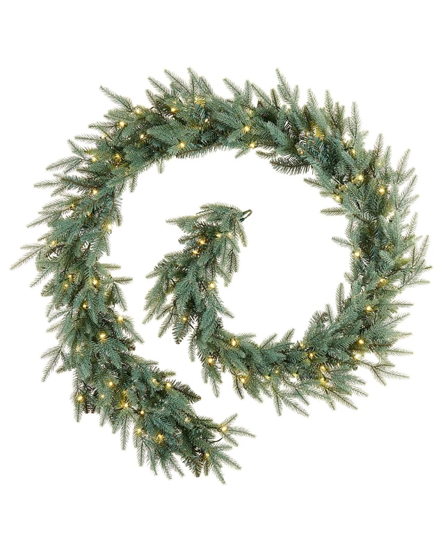 Pre-Lit Blue Mixed Pine Garland, 9 ft