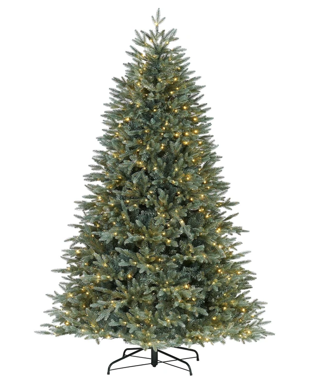 Pre-Lit Mixed Pine Blue Christmas Tree, Dual LED White, 6 ft