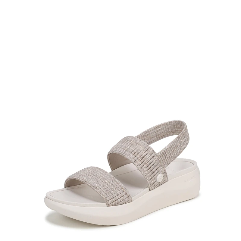 Vionic Women's Sky Flat Sandals, Sea Salt Gore Beige, Medium Fit, UK 5.5