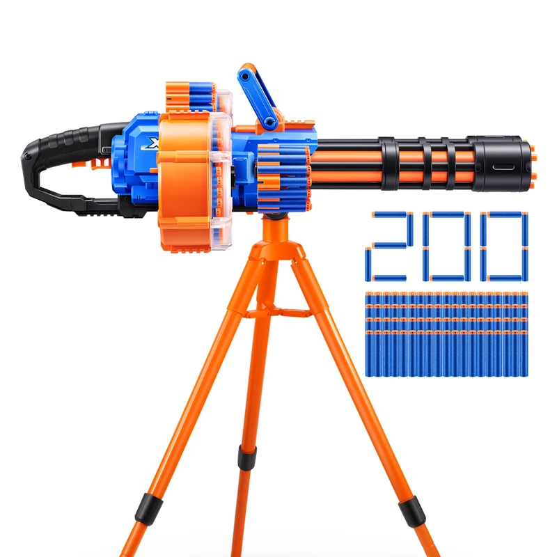 XSHOT Insanity Dart Storm with 200 Air Pocket Technology Darts by ZURU, Motorised Dart Blaster, Dual Motors and Spinning Barrels, Tripod, Outdoor Toy for Boys and Girls, Teens and Adults Aged 8+