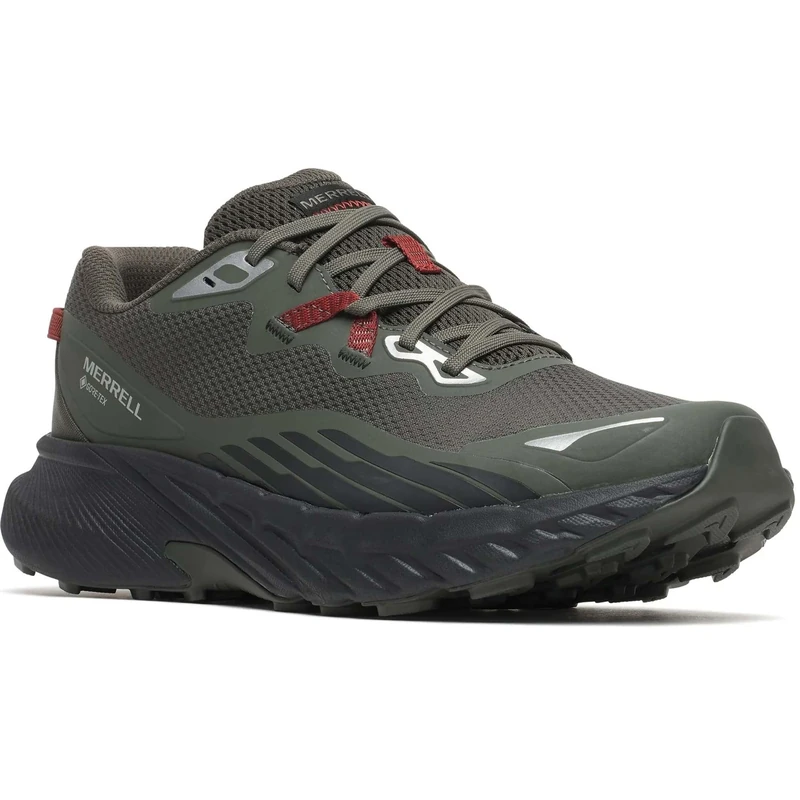 Merrell Men's Agility Trail GTX Waterproof Trail Running Shoe, Beluga, 7.5 UK