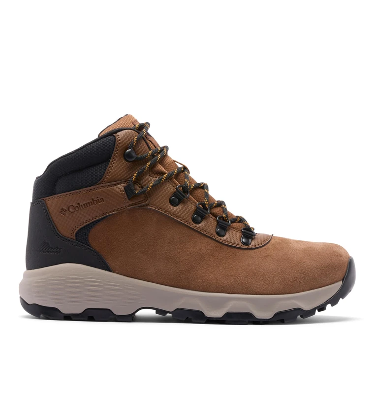 Columbia Men's Newton Wander Wide, Mid Rise Trekking and Hiking Boots, Nutmeg/Black, 13 Regular