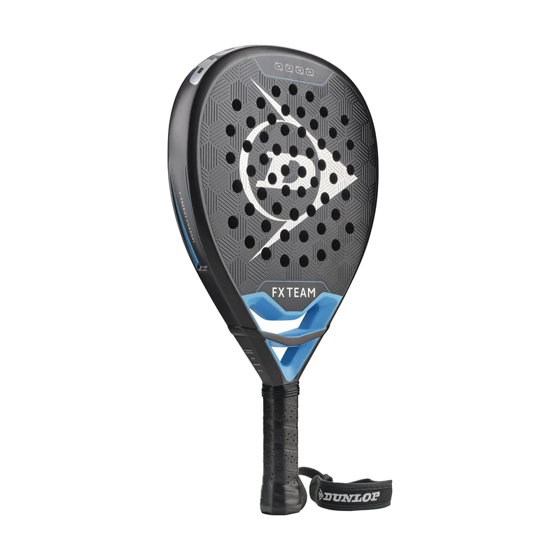 DUNLOP Padel Bat FX Team – Diamond Shape Carbon Frame – High Balance Soft EVA Core – For Advanced/Professional Players