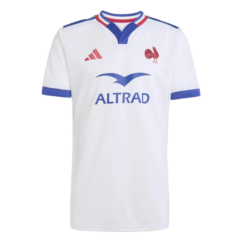 adidas Men's France Rugby Alternate Replica Jersey Shirt, White, M - Image 1