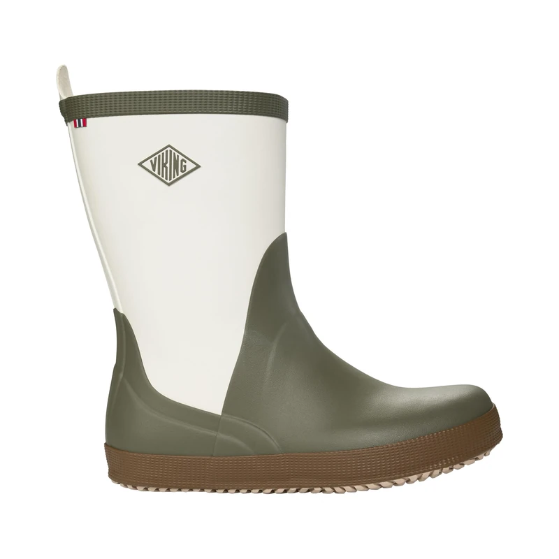 Viking Unisex Seilas Heritage Rain Boot, Olive Brown, 6 UK