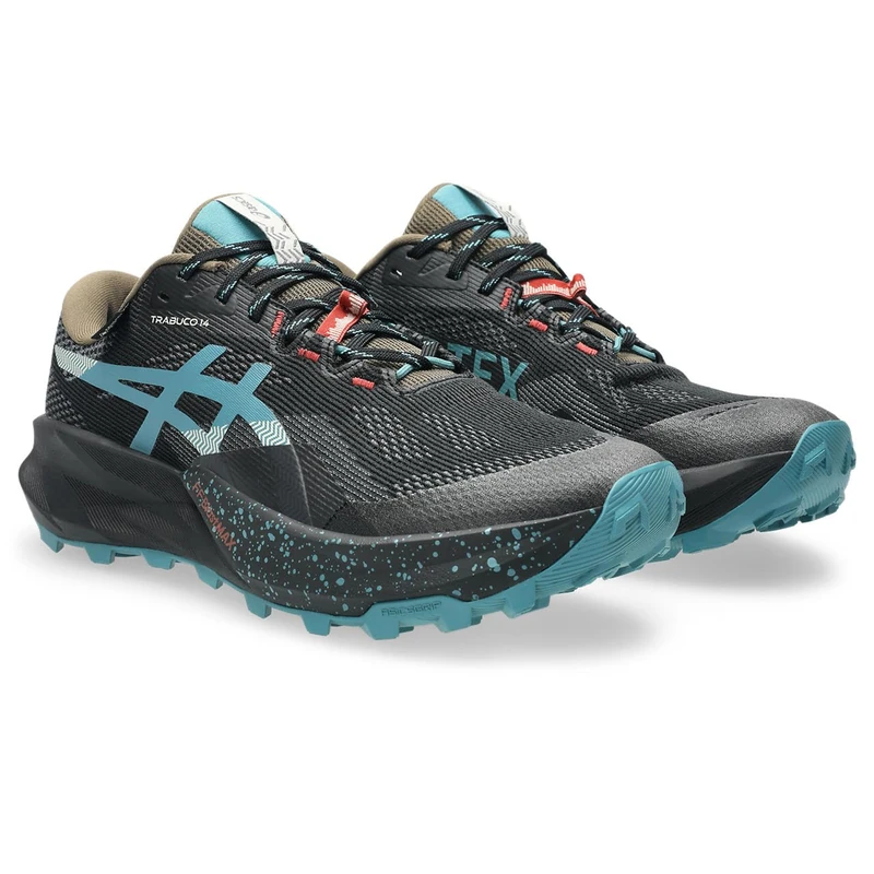 ASICS Mens Trabuco 14 GTX Sneaker, Black Misty Pine, 6 UK
