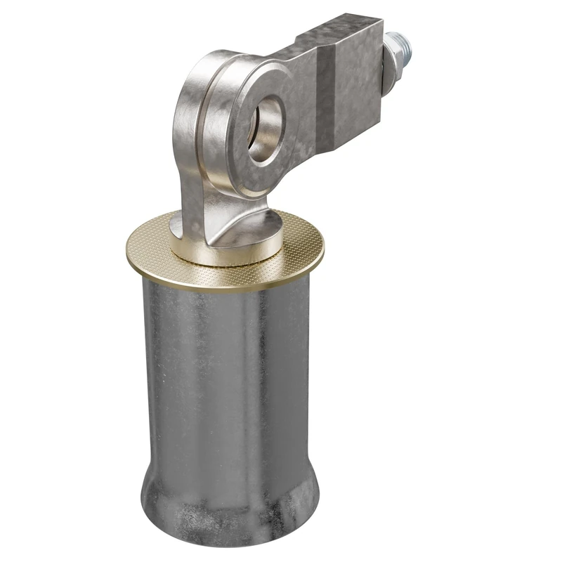 Amig - Security Lock for Roller Blinds, Mod SBL-01, Galvanized Steel, Compatible with 200-75 and 201-60 Padlocks, Includes Lock Bracket