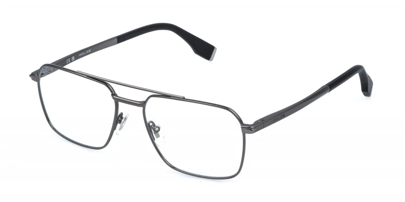 Police, gafas de vista (VPLR67), colour: total matt or sandblasted, ruthenium, 54/17/150, (male)