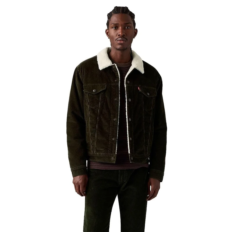 Levi's Men's Type 3 Sherpa Trucker Jacket, Rosin, M