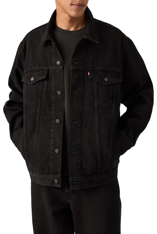 Levi's Men's Relaxed Fit Trucker Denim Jacket (Pack of 1), Never Too Much T, L