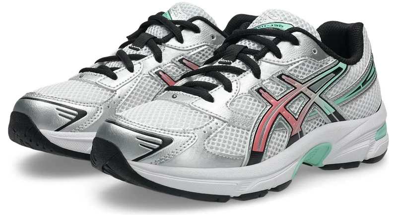 ASICS Boys Gel-1130 Gs Sneaker, White Ice Green, 2.5 UK