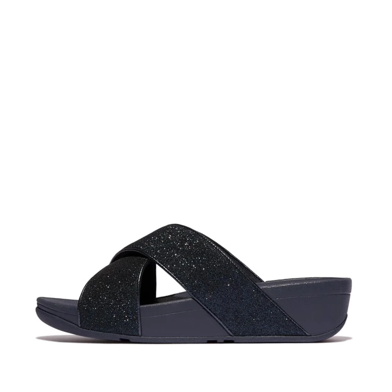 Fitflop LULU GLITTERDUST CROSS SLIDES - Image 1