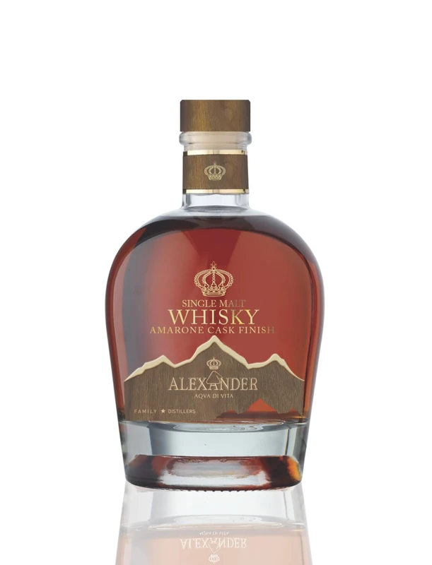 Alexander Single Malt Whisky Amarone Cask Finish 46% - The Italian Whisky - 700ml