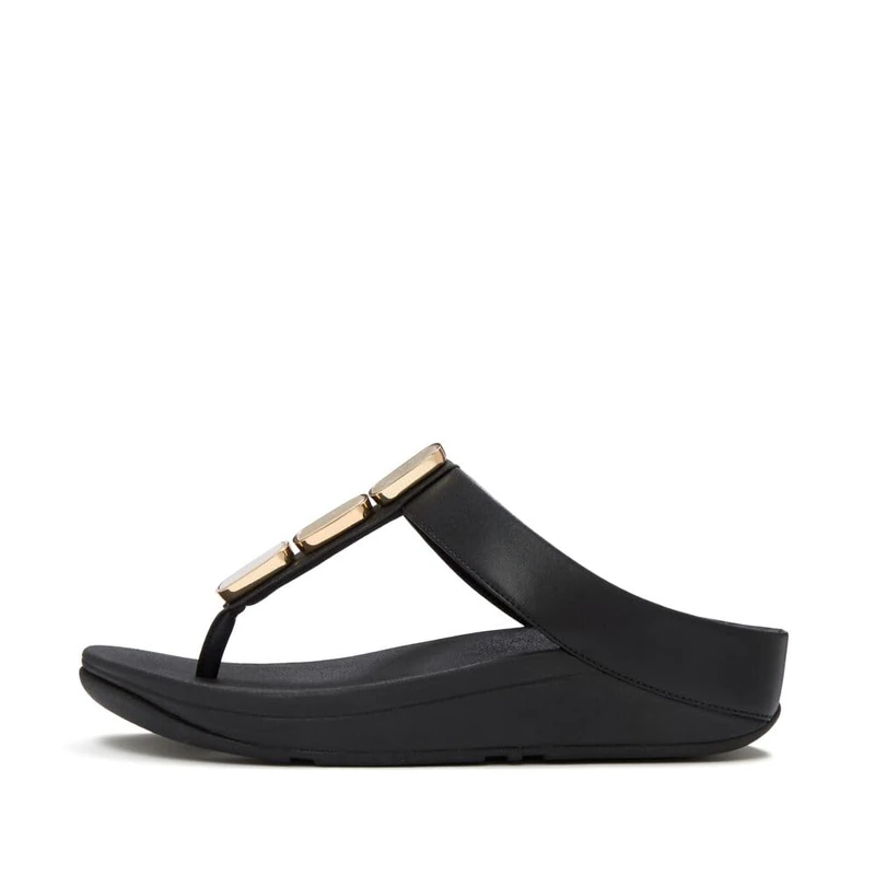 Fitflop LULU GLOSSY BUTTON TOE-POST SANDALS