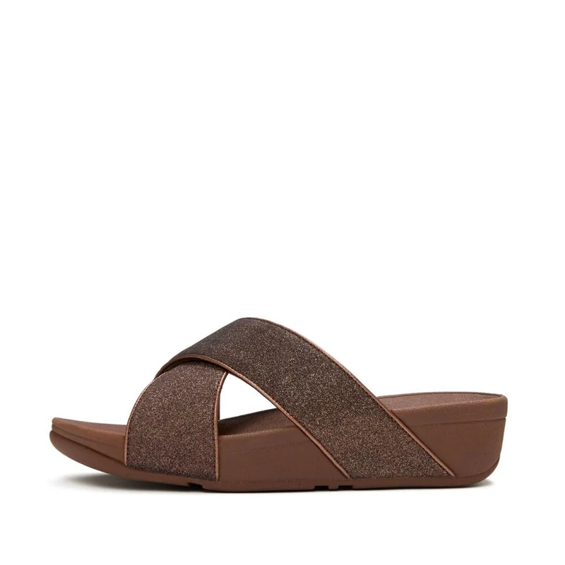 Fitflop LULU GLITTERDUST CROSS SLIDES