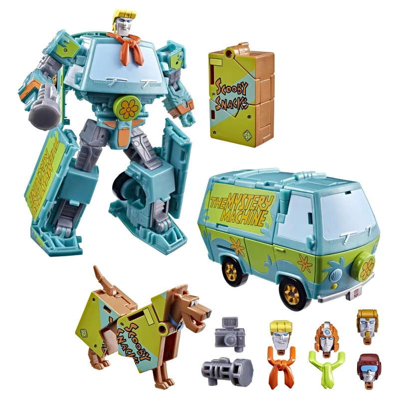 Transformers Scooby Doo Mysterious Prime & Automutt Converting Action Figure Set, Robot Toys for Ages 8+