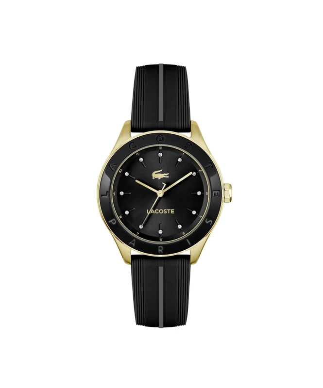Lacoste Three Hand Quartz Movement Watch for Women Billie Collection with Black Silicone Bracelet - 2001461 - Image 1
