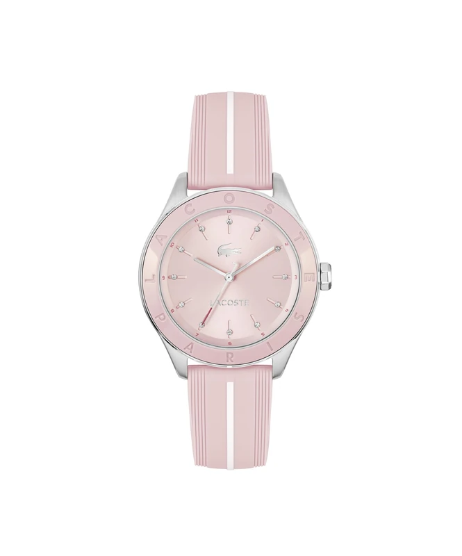 Lacoste Three Hand Quartz Movement Watch for Women Billie Collection with Pink Silicone Bracelet - 2001460 - Image 1